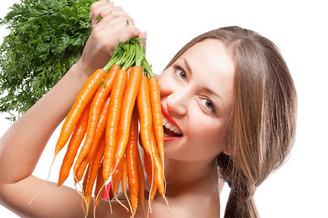 Ăn cà rốt nhiều bị vàng da