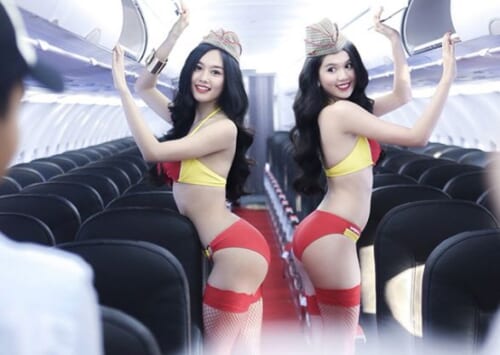 Ngọc Trinh cùng Vietjet Air