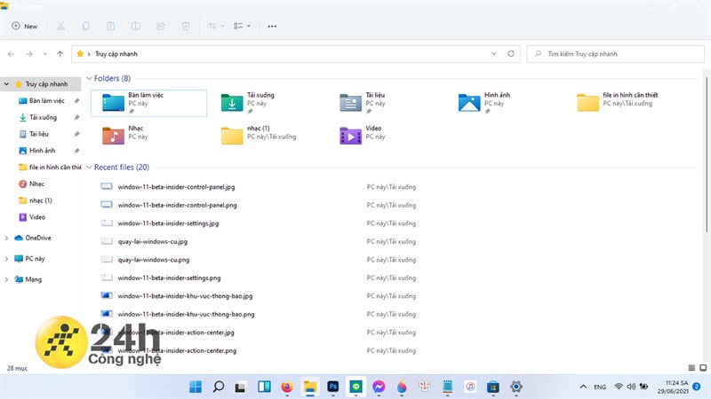 File Explorer trong windows 11