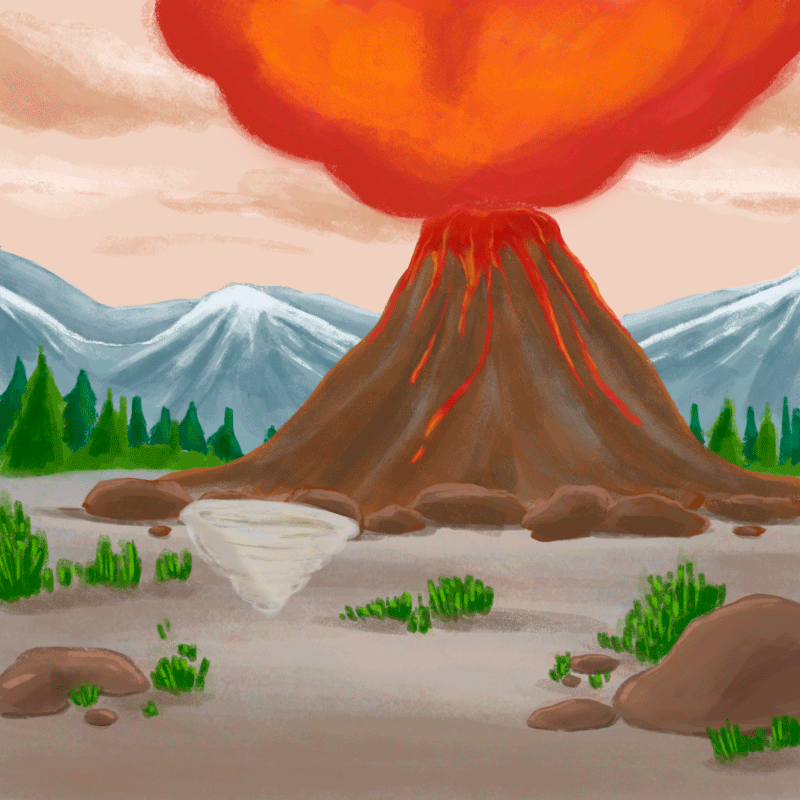 núi lửa phun trào và động đất