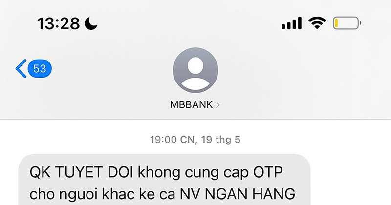 mã OTP ngăn chặn kịp thời các hành vi đánh cắp, gian lận