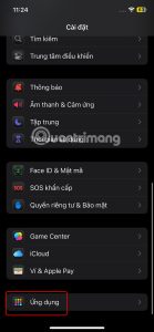Ứng dụng trên Safari