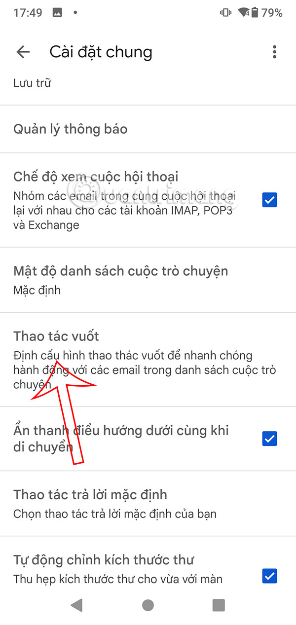 Thao tác vuốt