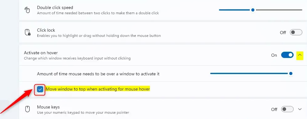 Di chuyển cửa sổ lên trên bằng chuột trên Windows 11