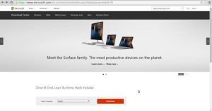 Cài đặt DirectX End-User Runtime Web Installer