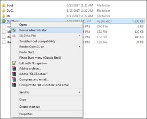Chạy phần mềm dưới quyền Admin