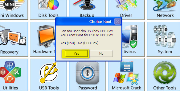 Tạo USB Boot