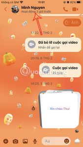 Giao diện Messenger
