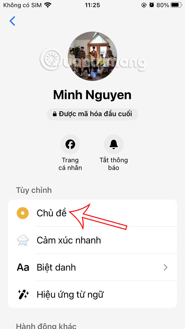 Chủ đề chat Messenger