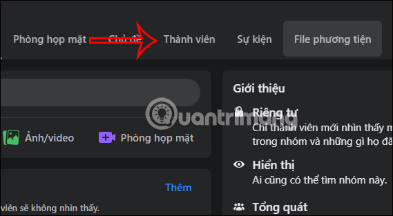 Xem thành viên nhóm Facebook PC
