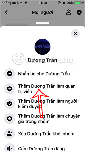 Thêm quản trị viên nhóm Facebook