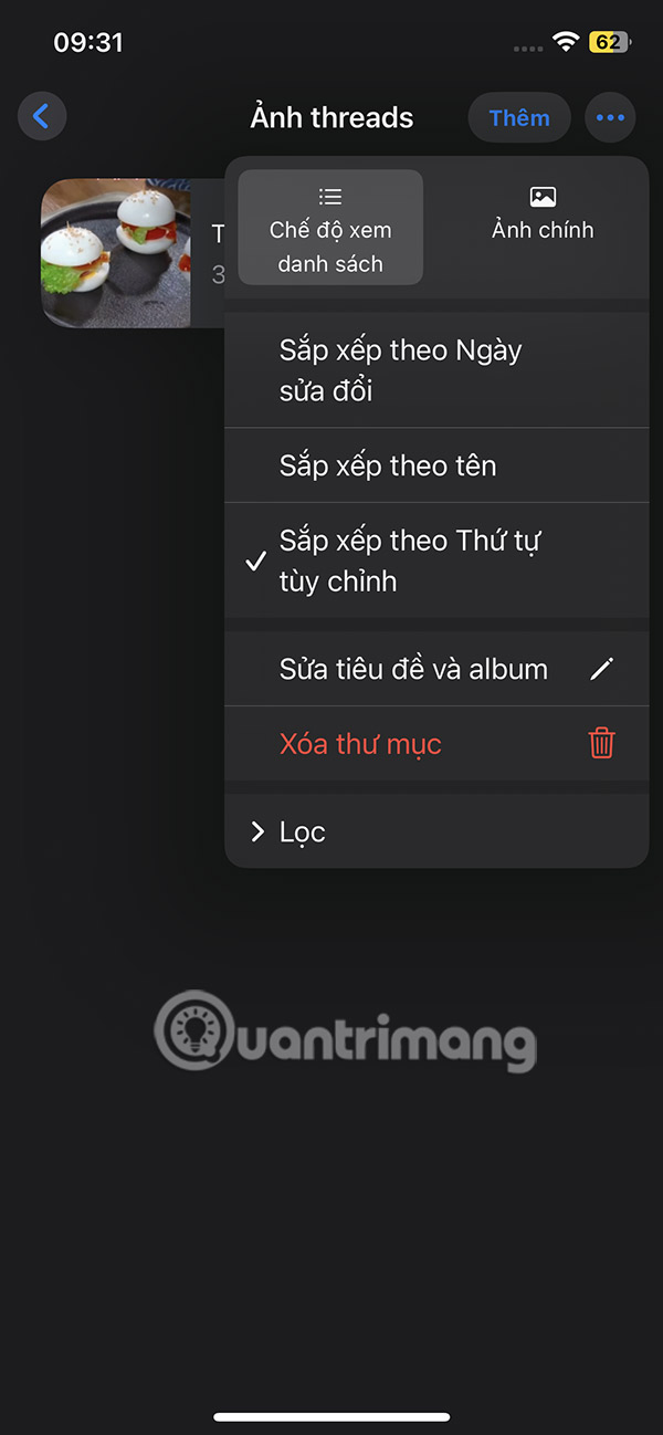 Tùy chỉnh thư mục