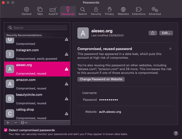 Khuyến nghị bảo mật trong iCloud Keychain Passwords
