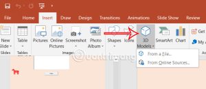 Chèn 3D trong slide PowerPoint