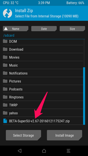 Điều hướng đến file zip đã chuyển