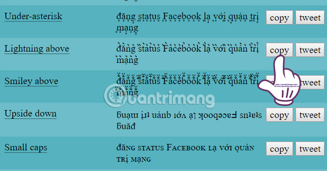 Đăng status Facebook