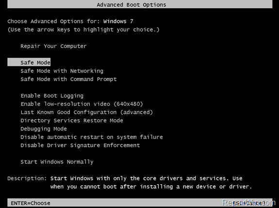 Khởi động ở chế độ Safe Mode