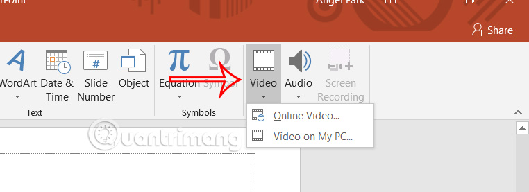 Chèn video vào slide PowerPoint