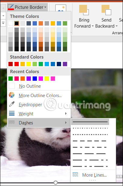 Loại viền ảnh PowerPoint
