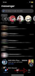 Giao diện Messenger