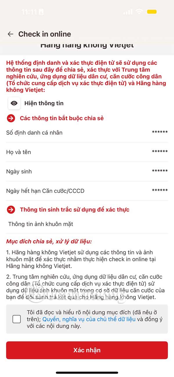 Thông tin cá nhân