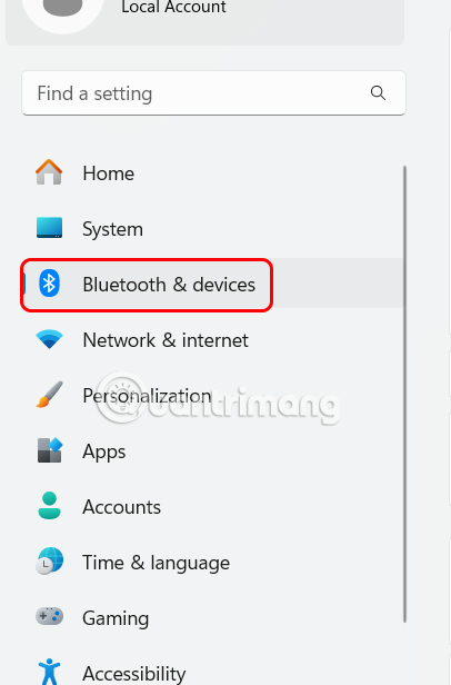 Chỉnh thiết bị bluetooth Windows 11