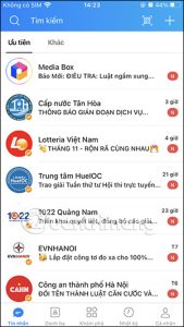 Giao diện Zalo