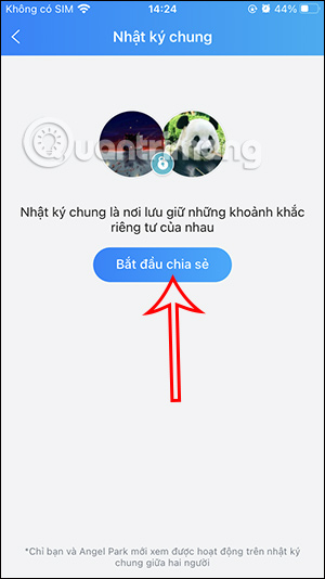Chia sẻ nhật ký chung Zalo
